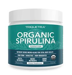 organic spirulina powder with vitamins and antioxidate for healthy health