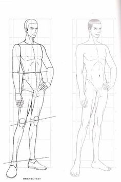 an image of a man's body in three different positions, including the front and back