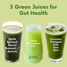 3 green juices for gut health