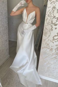 Classy V-neck Sleeveless Evening Party Gowns-Dbrbridal Wedding Swimwear, Satin Prom Dresses, Mermaid Prom Dresses Lace, Custom Prom Dress, Mermaid Bridesmaid Dresses, Evening Party Gowns, Prom Dresses Sleeveless, Burgundy Bridesmaid Dresses, Satin Prom Dress