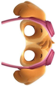 an image of a cartoon character with headphones attached to it's ears and nose