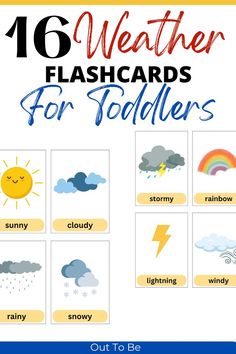 weather flashcards for kindergarten Weather Flashcards, Printable Flash Cards