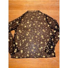 Sheing Sheer Black Mock Neck Long Sleeve Size-Small Condition-New Without Tags Features-Sheer Net Long Sleeve With Gold Star Print All Over, 65% Cotton, 35% Polyester, Dry Clean Only, 23" Long Sleeves, 23.5" Long (15) Casual Party Top With Star Print, Casual Star Print Tops For Party, Black Star Print Top For Spring, Black Tops With Star Print For Spring, Black Star Print Tops For Spring, Spring Party Tops With Star Print, Tops Shein, Black Mock Neck, Mock Neck Long Sleeve