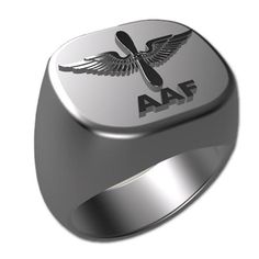 DescriptionArmy Air Force Badge Ring handcrafted to order and built to last a lifetime. Designed and manufactured in the US.Features Military Branch - Army Air Force Ring Style - Army Signet Metals - Silver of Gold Manufacturer - Sports Jewelry Store Ring Sizes - 7 to 14 Gender - Mens SKU: JB-1007AAF Air Force Badge, Army Rings, Military Branches, Sports Jewelry, Built To Last, Ring Sale, Ring Style, Ring Sizes, Jewelry Store