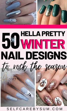 Winter Nails 2023 Trends Coffin, Winter Nails Designs Acrylics, Winter Gel Polish Nails, Christmas Nail Design Almond Shape, Gel Nail Designs Winter 2023, Gel Nail Art Designs Winter, Holiday Nail Designs Winter French Tips, Christmas Nail Designs Disney, Elegant Winter Acrylic Nails