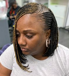 jumbo lemonade braids on short hair Short Fishtail Braid, Side Cornrows, Lemonade Braids Hairstyles, Lemonade Braids, Braid Ponytail, Hair Adviser, Bob Braids, African Hair Braiding Styles