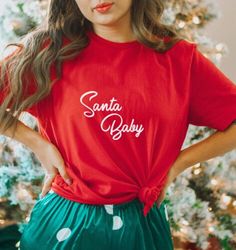 Trendy Fashion SANTA BABY XMAS PARTY T SHIRT SLOGAN CHRISTMAS GIFT TEE PRESENT TOP S-XXL, Womens Tops Pink Xmas, Christmas Tshirt, Layered Shirts, Christmas Story, Funny Christmas Shirts, Matching Shirts, Unisex Shirts, Christmas Shirt, Christmas Sweatshirts