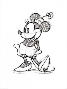 a drawing of mickey mouse from the disney movie