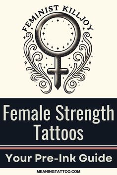 Power Symbol Tattoo, Female Empowerment Tattoos, Symbol For Inner Strength, Empowerment Tattoos, Female Empowerment Tattoo, Empowerment Tattoo, Tattoos For Female, Bloom Tattoo, Feminist Symbol