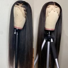 Lace Front Wigs Straight, Black Hair Types, Best Lace Wigs, Peruvian Straight Hair, Brazilian Hair Wigs, Wigs Straight, Remy Human Hair Wigs, Human Virgin Hair, Straight Lace Front Wigs