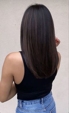 Pin by Wanda Leiva on Hair in 2022 | Hair styles, Haircuts straight hair, Medium length hair straight U Shaped Medium Haircut, Medium Length U Shaped Haircut, Medium Haircut No Layers, Long Layers On Mid Length Hair, Brown Highlights On Straight Black Hair, Medium Length Haircut Front Layers, Dark Brunette Hair Straight, Long Subtle Soft Layers, Medium Length Haircut U Shape