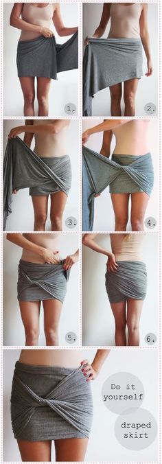 the instructions for how to tie a skirt around your waist and bottom, but without any bra