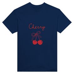 Be boldly stylish with our Cute Coquette Cherry Printed T-Shirt. Available in a variety of vibrant colors, this shirt is perfect for those who want to make a statement while staying comfortable. Express your unique personality and stand out from the crowd with this fun and playful piece.- A classic t-shirt with crew neck.- Air-jet spun yarn with a soft feel and reduced pilling.- Double-needle stitched collar, shoulders, armholes, cuffs, and hem.- 100 % cotton. Trendy Red T-shirt With Text Print, Trendy Pre-shrunk Cotton T-shirt, Trendy Red Slogan T-shirt, Red Funny Print T-shirt For Summer, Trendy Red T-shirt With Screen Print, Casual Red T-shirt With Funny Print, Red Slogan T-shirt For Spring, Trendy Red Shirt With Screen Print, Trendy Red T-shirt For Summer