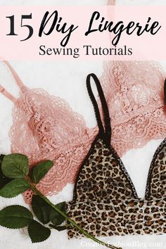 15 easy DIY lingerie ideas tutorials. How to make seductive panties, upcycle babydoll from old clothes, and even printable pattern downloads. #diyfashion #diylingerie #sewing Sewing Projects Clothes, Sewing Lingerie, Sewing Instructions, Beginner Sewing, 15 Diy, Leftover Fabric