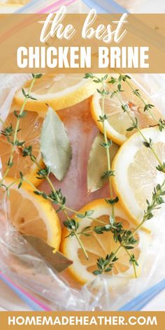 the best chicken brine with lemons and herbs