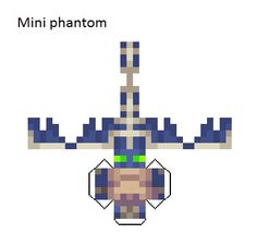 an image of a pixel art piece with the words mini phanon on it