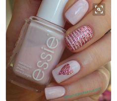 Nail Ideas Valentines, Pink Valentine Nails, Revel Nail, Heart Nail Designs, Tropical Nails, Nagel Tips