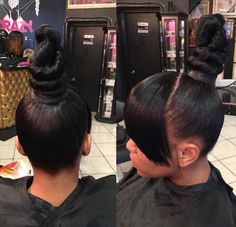 Goddess Leach Ninja Bun, Brazilian Wigs, Braid Wigs, Medium Hair Braids, African American Hair, Black Hair Updo Hairstyles, Bangs Ponytail, Weave Ponytail Hairstyles, Black Ponytail Hairstyles