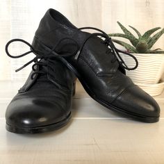 New Nine West Black Leather Oxford Shoes With Laces. Us Since 8 Woman’s. These Have Never Been Worn, Only Tried On In The House. Nwot Black Lace-up Shoes For Business In Spring, Black Leather Dress Shoes For Spring, Black Oxfords With Pointed Toe And Leather Footbed, Black Lace-up Shoes With Plain Toe For Fall, Black Flat Heel Dress Shoes For Spring, Black Dress Shoes With Flat Heel For Spring, Black Lace-up Shoes For Business Spring Season, Black Lace-up Business Shoes For Spring, Black Lace-up Shoes For Fall