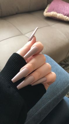 Tumblr Nails, Acrylic Nails Ideas, Acrylic Nails Nude, Unghie Sfumate, Long Acrylic Nails Coffin, Nails Only, Soft Nails