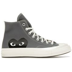 Unisex Converse Chuck Taylor All Star 70 Hi Comme des Garcons PLAY Grey - 171847C/A08793C - 8.5 As part of this partnership with Walmart, StockX has a 14 day return policy and the item must be in original, new condition with the StockX tag attached. Color: Gray.  Age Group: adult. All Stars Converse, Comme Des Garcons Play, Casual Shoe, Converse Chuck Taylor All Star, Chuck Taylor All Star, Converse Chuck, Comme Des Garcons, Chuck Taylor, All Star