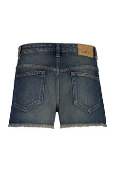 80% Cotton, 20% Hemp Chic Dark Wash Shorts With Frayed Hem, Chic Dark Wash Jean Shorts With Frayed Hem, Chic Straight Leg Shorts With Frayed Hem, Chic Mid-rise Dark Wash Jean Shorts, Chic Dark Wash Cutoff Shorts, Luxury Denim Shorts With Five Pockets, Luxury Five Pockets Jean Shorts, Star Shorts Denim, Denim Five-pocket Shorts