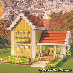 Minecraft Bamboo House || OmniGod Gamer Minecraft Pokemon Center, Pale Oak House Minecraft, Green Minecraft House, Minecraft Taiga House, Minecraft House Layout Ideas, Minecraft Gazebo Ideas, Minecraft Birch House, Minecraft Fireplace Ideas, Minecraft Bamboo House