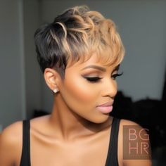 Sassy Styles: Bold and Beautiful Hair Trends for Black Women – Black Girls Hair Rocks Curly Hair Shaved Side, Finger Waves Short Hair, Ladies Hairstyles, Cute Short Haircuts, Weave Styles, Short Sassy Hair, Nice Hair