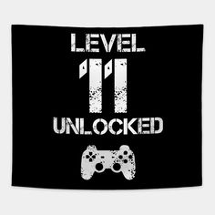 a black and white poster with the words level 17 unlocked on it's side