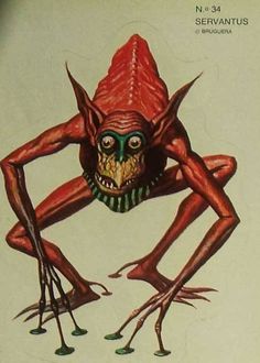 a drawing of a creepy creature with large legs and big eyes on it's face