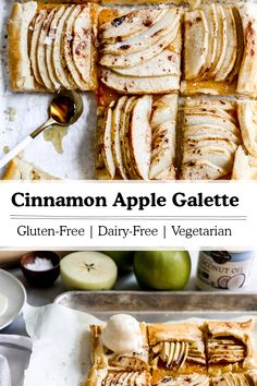 cinnamon apple galette is an easy dessert that's ready in under 30 minutes