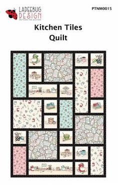 the kitchen tiles quilt pattern is shown