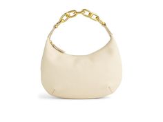 Madewell The Mini Bag in Metallic Leather - Handbags : Ecru : Add flair to your party look with the Madewell The Mini Bag in Metallic Leather. One main compartment with an interior slip pocket. Gold-tone hardware. Brand detailing on the inside. Zip-top closure. Imported. Measurements: Bottom Width: 9 in Height: 5 1 2 in Affordable Shoulder Bag For Shopping With Gold-tone Hardware, Ecru Handbag, Oversized Tote Bag, Chain Strap Bag, Chain Top, Oversized Tote, Floral Shoes, Party Look, Leather Hobo Bag