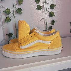 Yellow vans, size-6 , worn once, missing laces Vans Sneakers Outfit, Philippines Clothes, Vans Yellow, Yellow Vans, Vans Sneakers, Sneakers Outfit, Yellow And Brown, Puma Sneaker, Vans Sneaker