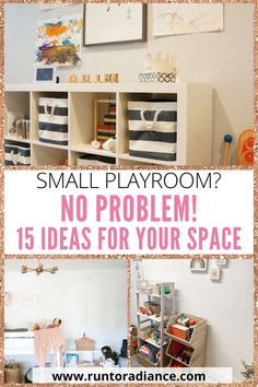 small playroom no problem 15 ideas for your space with pictures and text overlay