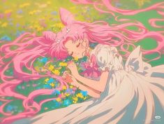 Art by 魔法师Luna Chibiusa And Helios, Chibiusa Tsukino, Sailor Senshi, Small Lady, Pretty Guardian Sailor Moon, Sailor Moon Crystal, Magical Girl, Anime Naruto, Sailor Moon