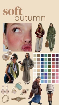 outfits and jewellery Color Analysis, Colour Palette, Body Types, Fall Colors, Color Palette