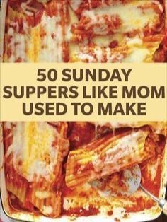 Quick Delicious Dinner, Sunday Dinners, Sunday Dinner Recipes, Classic Recipes, Sunday Suppers