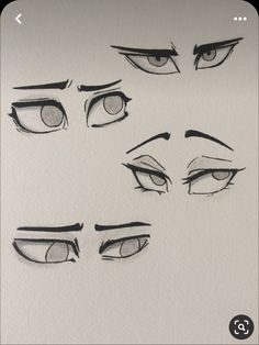 the eyes are drawn in different ways