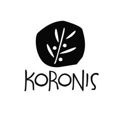 the logo for koronis's is shown in black on a white background