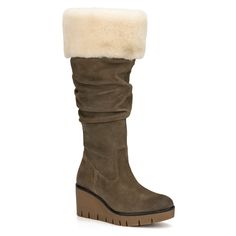 You can conquer the winter wonderland with the cute and toasty Arabella Wedge Boot. Pull on style tall boot, stacked wedge with modest platform and a rubber outsole with added traction. Fur Heels, Chelsea Rain Boots, Target Clothes, Shoes Boots Ankle, Closed Toe Shoes, Bootie Sandals, Tall Boot, Sneaker Slippers, Baby Boy Shoes