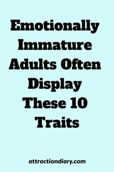 Discover the signs of emotional immaturity in adults and gain insight into behaviors that may indicate a lack of emotional maturity. Explore the fascinating world of emotional growth with these revealing insights! Emotional Outbursts In Adults, Lack Of Emotion, Signs Of Emotional Immaturity, Emotionally Immature Partner, Lack Of Emotional Intelligence, Emotional Immature Husband, Emotional Maturity Vs Immaturity, Emotionally Maturity, Emotionally Immature Mother