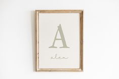 a framed letter is mounted on the wall