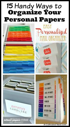 the top ten handy ways to organize your personal papers