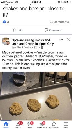 some cookies are on a baking sheet and one cookie is in the process of being baked