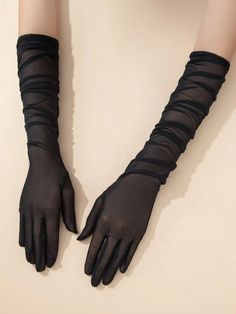 Black Satin Gloves Short, Opera Gloves Jewelry, Tulle Gloves · Zara ·, Gloves Aesthetic, Fancy Gloves, Gloves Outfit, Tulle Gloves, Dress With Gloves, Elegant Gloves