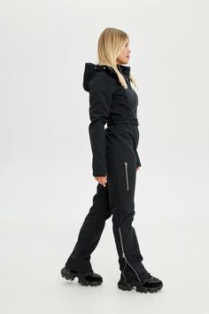 Women Ski Jumpsuit Black Waterproof Slim Ski Suit Skinny Ski - Etsy Ukraine Ski Jumpsuit Woman, One Piece Ladies, Outfit Ski, Ski Suits For Women, Ski Jumpsuit, Women Ski, Ski Outfit, Winter Suit, Ski Fashion