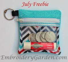 a coin purse with some coins in it