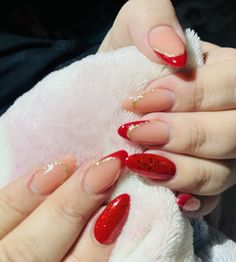 Jel Nails, Gel Toe Nails, Gel Toes, Ombre Acrylic Nails, Acrylic Nails Coffin Short, Festival Nails, Acrylic Nails Coffin, Coffin Nails Designs, Color Rojo