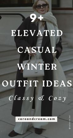 If you’re looking for elevated casual winter outfits for women that are both stylish and cozy, you’ll love these 9 classy winter outfits! Perfect for your winter capsule wardrobe, this guide includes the best winter outfit ideas for women, from winter work outfits to everyday winter outfits. Stay chic with cute, cozy, and classy winter looks for effortless cold-weather style. Winter fashion, cold weather outfits. Casual Chic Winter, Lookbook Ideas, Basics Wardrobe, Winter Outfits For Women, Winter Basics, Chic Winter Style, Winter Wardrobe Essentials, Weather Outfits